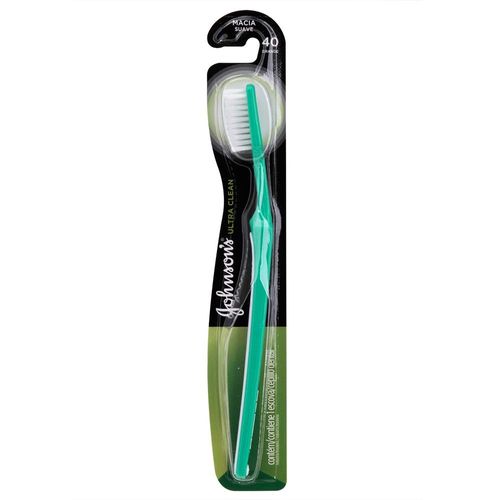 Kit com 3 Unidades de Escova de Dente Ultra Clean Reach Branco Grande 40 Macia 1 Unidade