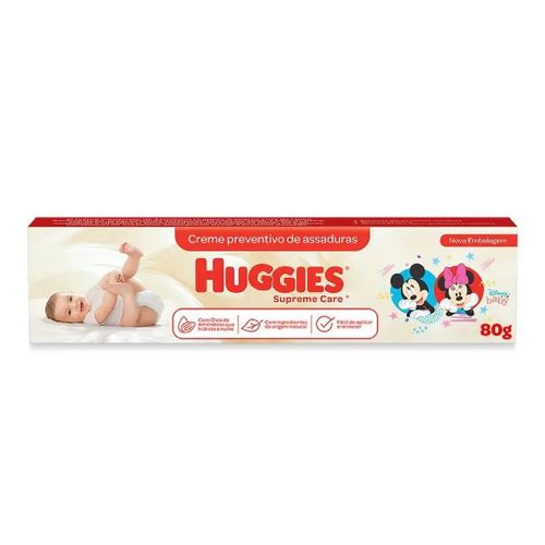 Kit com 3 Unidades de Creme de Assaduras Huggies Supreme Care 80g Kit com 3 Unidades de Creme de Assaduras Huggies Supreme Care 80g