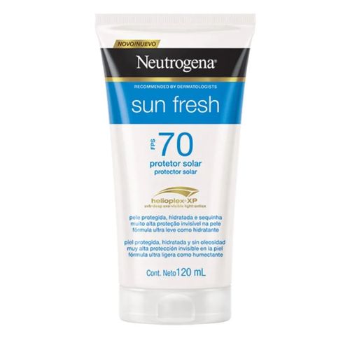 Kit com 3 Unidades de Neutrogena Sun Fresh Protetor Solar FPS 70 120 Ml