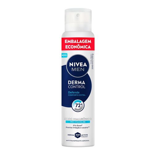 Kit com 3 Unidades de Nivea Men Desodorante Aerossol Derma Control Defende 200ml
