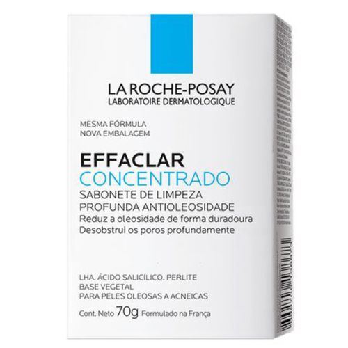 Kit com 2 Unidades de Sabonete De Limpeza Profunda La Roche-posay Effaclar Concentrado 70g