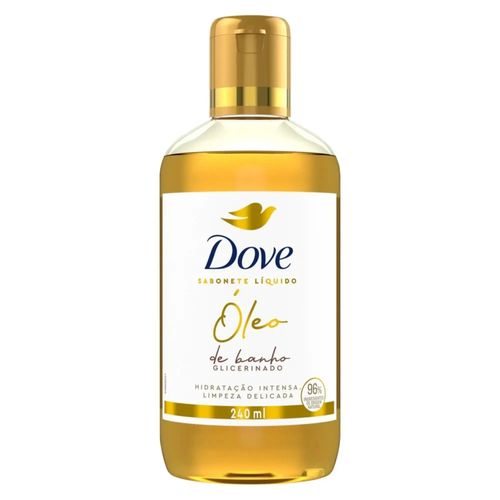 Kit com 3 Unidades de Dove Sabonete Líquido Óleo De Banho Glicerinado 240ml Kit com 3 Unidades de Dove Sabonete Líquido Óleo De Banho Glicerinado 240ml