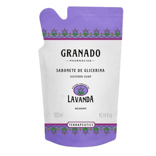 Kit com 3 Unidades de Refil Sabonete Líquido Granado Terrapeutics Lavanda 300ml Kit com 3 Unidades de Refil Sabonete Líquido Granado Terrapeutics Lavanda 300ml