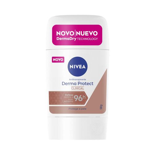 Kit com 3 Unidades de NIVEA Desodorante Stick Derma Protect Clinical 58g