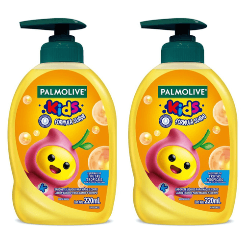 Kit com 2 Unidades de Sabonete Líquido Palmolive Kids 220ml
