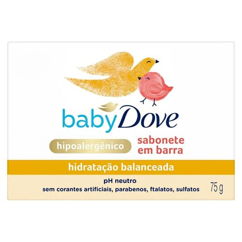 Kit com 2 Unidades de Sabonete Dove Baby Hid Balanceada 75G 1 Unidade