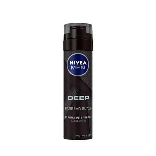 Kit com 3 Unidades de Nivea Men Deep Espuma De Barbear 200ml