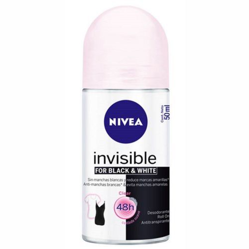 Kit com 3 Unidades de Desodorante Roll On Nivea Invisible Black & White 2 Unidades 50ml Kit com 3 Unidades de Desodorante Roll On Nivea Invisible Black & White 2 Unidades 50ml