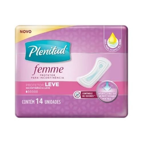 Kit com 3 Unidades de Protetor Leve Plenitud Femme 14 Unidades