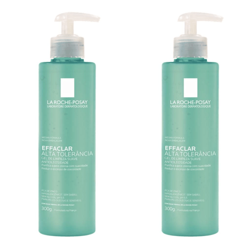 Kit com 2 Unidades de Effaclar Alta Tolerância La Roche Posay Gel De Limpeza Facial 300g Kit com 2 Unidades de Effaclar Alta Tolerância La Roche Posay Gel De Limpeza Facial 300g