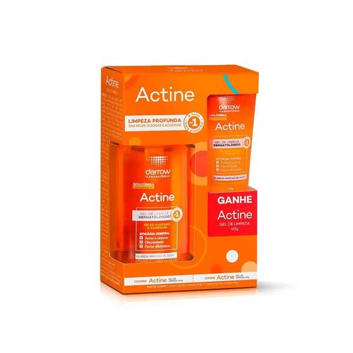 Kit com 2 Unidades de Kit Actine Darrow Gel de Limpeza 140g + Gel de Limpeza 40g