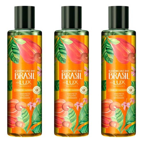 Kit com 3 Unidades de Sabonete Liquido Lux Essências do Brasil Flor do Cajueiro 300ml Kit com 3 Unidades de Sabonete Liquido Lux Essências do Brasil Flor do Cajueiro 300ml