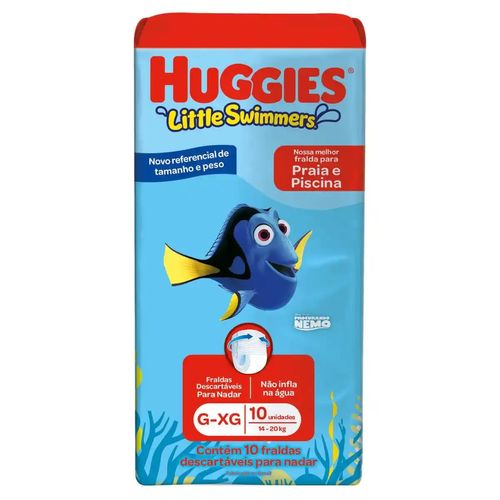 Kit com 3 Unidades de Fralda Huggies Praia e Piscina Little Swimmers G-XG 10 Unidades Kit com 3 Unidades de Fralda Huggies Praia e Piscina Little Swimmers G-XG 10 Unidades