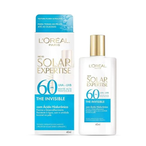 Kit com 2 Unidades de Protetor Solar Facial L'Oréal Paris Solar Expertise The Invisible FPS 60 40ml Kit com 2 Unidades de Protetor Solar Facial L'Oréal Paris Solar Expertise The Invisible FPS 60 40ml