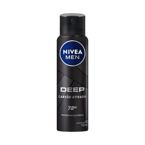 Kit com 3 Unidades de Desodorante Nivea Men Deep Original 150ml Kit com 3 Unidades de Desodorante Nivea Men Deep Original 150ml