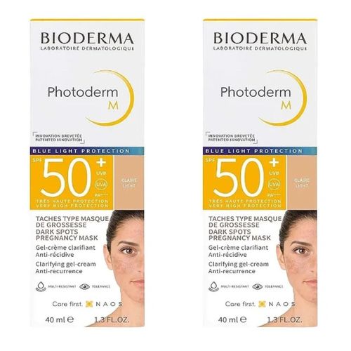 Kit com 2 Unidades de Photoderm M Bioderma Protetor Solar 40ml FPS50 Claire