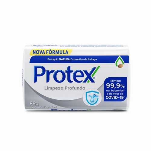 Kit com 3 Unidades de Sabonete em Barra Antibacteriano Original Protex Limpeza Profunda 85g