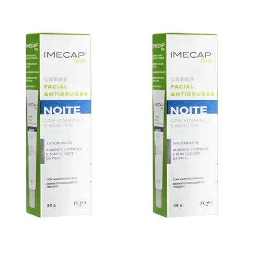Kit com 2 Unidades de Imecap Face Creme Facial Antirrugas Noite 35g Kit com 2 Unidades de Imecap Face Creme Facial Antirrugas Noite 35g
