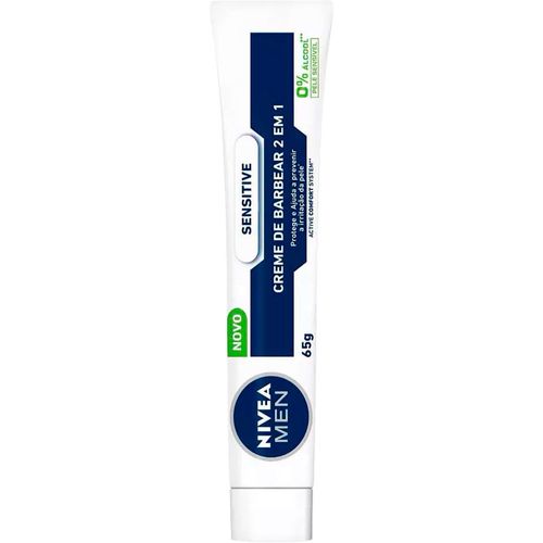 Kit com 3 Unidades de Creme de Barbear Nivea Sensitive 65g