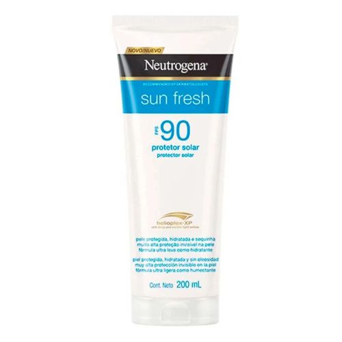 Kit com 3 Unidades de Protetor Solar Corporal Neutrogena Sun Fresh FPS 90 200ml