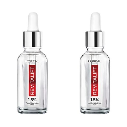 Kit com 2 Unidades de Sérum Facial L'Oréal Paris Revitalift Hialurônico 15ml Kit com 2 Unidades de Sérum Facial L'Oréal Paris Revitalift Hialurônico 15ml