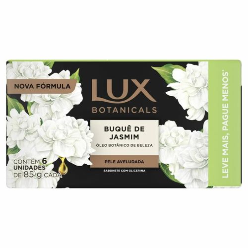 Kit com 3 Unidades de Sabonete Buquê De Jasmim 6 Unidades 85g Lux