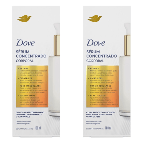 Kit com 2 Unidades de Sérum Concentrado Corporal Dove 100Ml