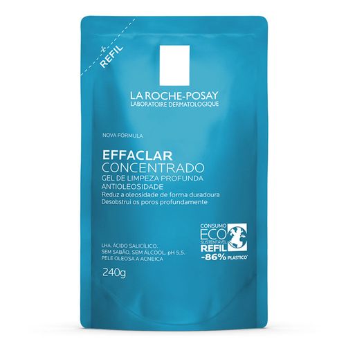 Kit com 3 Unidades de Refil Gel De Limpeza Effaclar Concentrado La Roche-Posay 240g