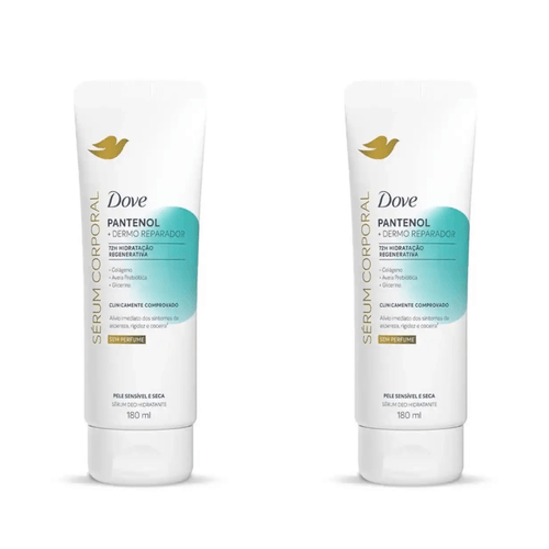 Kit com 2 Unidades de Sérum Hidratante Corporal Dove Pantenol Dermo Reparador Com 180Ml Kit com 2 Unidades de Sérum Hidratante Corporal Dove Pantenol Dermo Reparador Com 180Ml