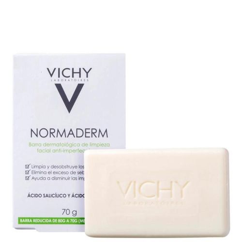 Kit com 2 Unidades de Sabonete Normaderm Vichy Sabonete Anti Imperfeições 70g