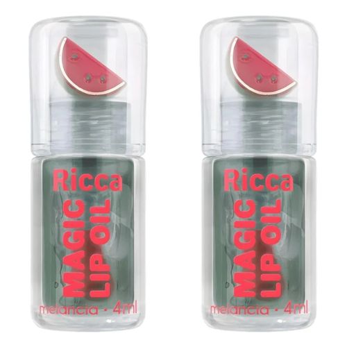 Kit com 2 Unidades de Lip Oil Ricca Magic Melancia Kit com 2 Unidades de Lip Oil Ricca Magic Melancia