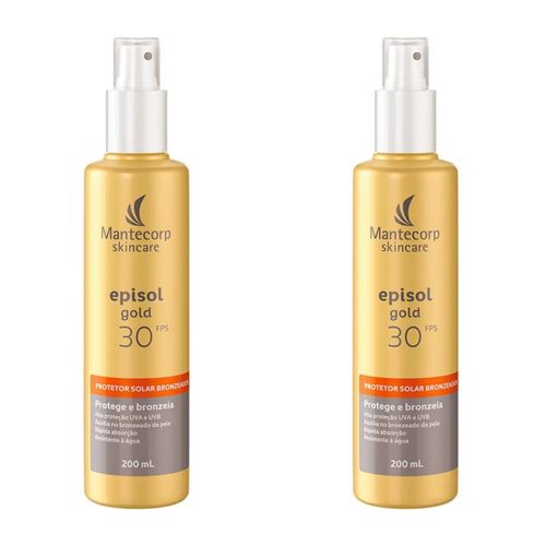 Kit com 2 Unidades de Protetor Solar Episol Gold Bronzeador FPS 30 - 200 Ml Kit com 2 Unidades de Protetor Solar Episol Gold Bronzeador FPS 30 - 200 Ml