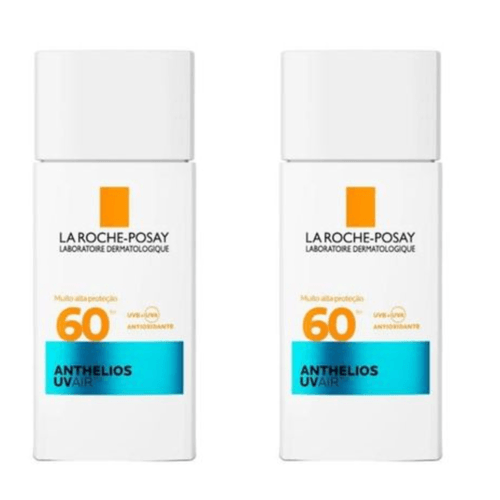 Kit com 2 Unidades de Protetor Solar Anthelios UVAir FPS60 Sem Cor La Roche Posay 45ml