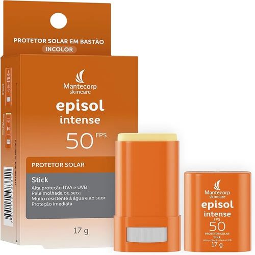 Kit com 2 Unidades de Protetor Solar Facial Stick Episol Intense Fps50 17g