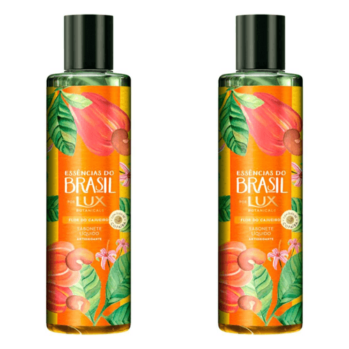 Kit com 2 Unidades de Sabonete Liquido Lux Essências do Brasil Flor do Cajueiro 300ml Kit com 2 Unidades de Sabonete Liquido Lux Essências do Brasil Flor do Cajueiro 300ml