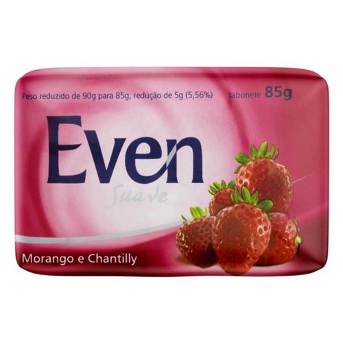 Sabonete Even Morango E Chantilly 85g Sabonete Even Morango E Chantilly 85g