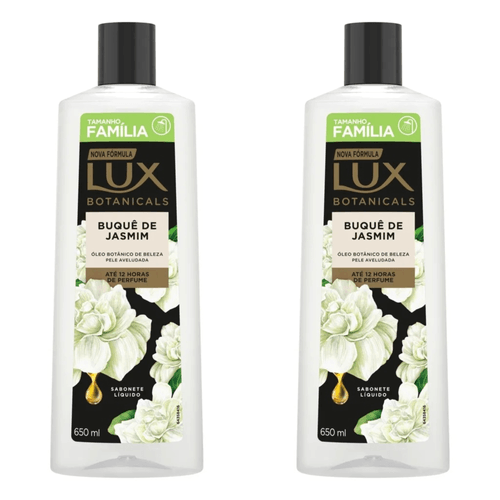 Kit com 2 Unidades de Sabonete Líquido Lux Buquê De Jasmim 650ml
