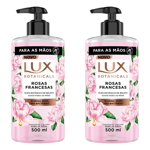 Kit com 2 Unidades de Lux Botanicals Flor De Cerejeira Sabonete Líquido 500ml