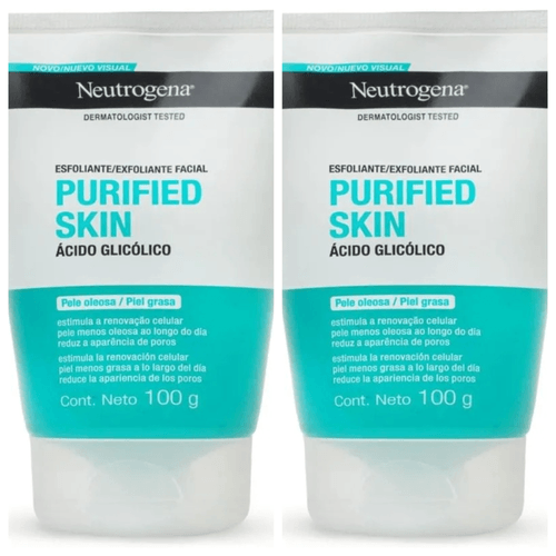 Kit com 2 Unidades de Neutrogena Purified Skin Esfoliante Facial 100g Kit com 2 Unidades de Neutrogena Purified Skin Esfoliante Facial 100g