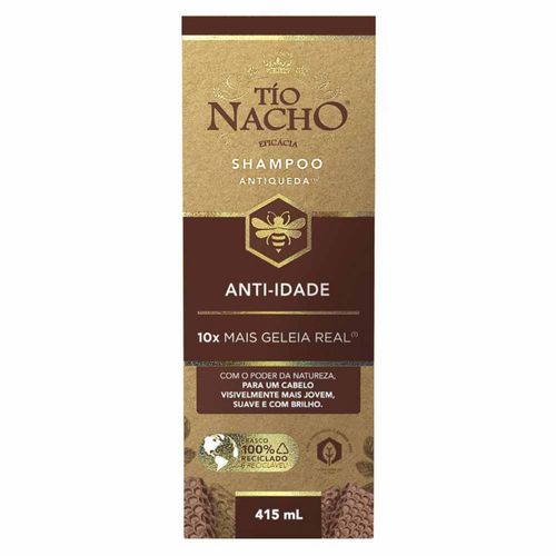 Kit com 3 Unidades de Shampoo – Tio Nacho Shampoo Antiqueda Anti-idade