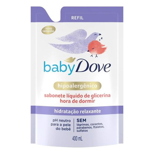 Kit com 3 Unidades de Sabonete Líquido Dove Baby Hidratação Relaxante Refil 400ml Kit com 3 Unidades de Sabonete Líquido Dove Baby Hidratação Relaxante Refil 400ml