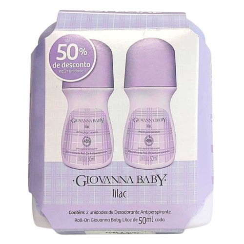Desodorante Giovanna Baby Rollon Lilac C/2 Unidades