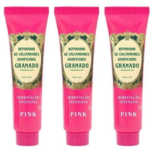 Kit com 3 Unidades de Granado Reparador De Calcanhares Danificados 20g