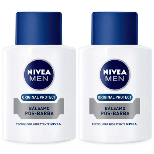 Kit com 2 Unidades de Loção Pós-Barba Protect Bálsamo 100mL Nivea