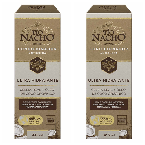 Kit com 2 Unidades de Tio Nacho Condicionador Ultra-Hidratante 415ml