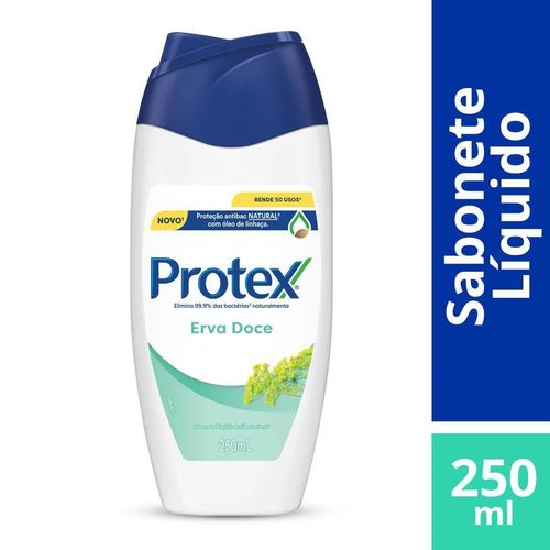 Kit com 3 Unidades de Protex Sabonete Líquido 250ml Erva Doce