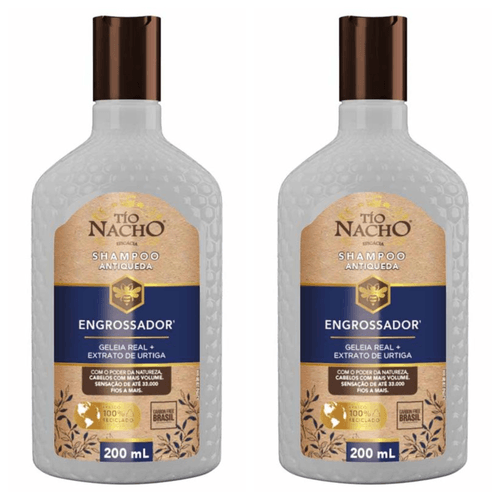 Kit com 2 Unidades de Shampoo Tio Nacho Antiqueda Engrossador