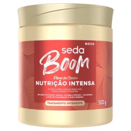 Kit com 3 Unidades de Tratamento Intensivo Seda Boom Nutrição Intensa Pote 500g