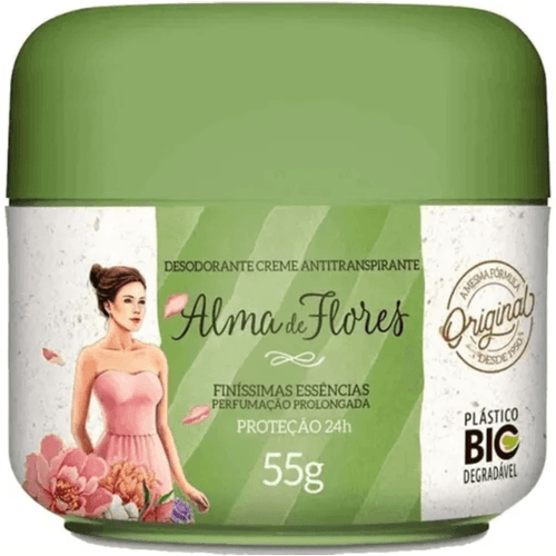 Desodorante Alma De Flores Creme Clássico 55g Desodorante Alma De Flores Creme Clássico 55g