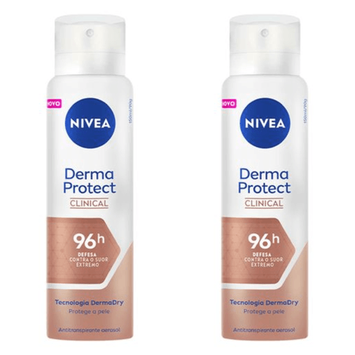 Kit com 2 Unidades de Desodorante Nivea Aero Clinical Derma Protect 150ml